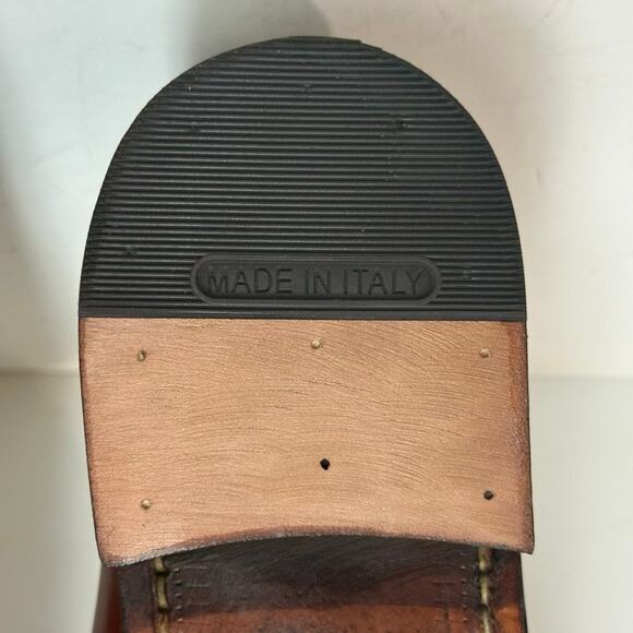 NEW HEELS Polo Ralph Lauren x Rancourt & Co. Brogue Kiltie Loafer Brown USA 9.5 - Picture 14 of 14